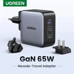 Charger Dinding GaN 65W Dual Port Type C